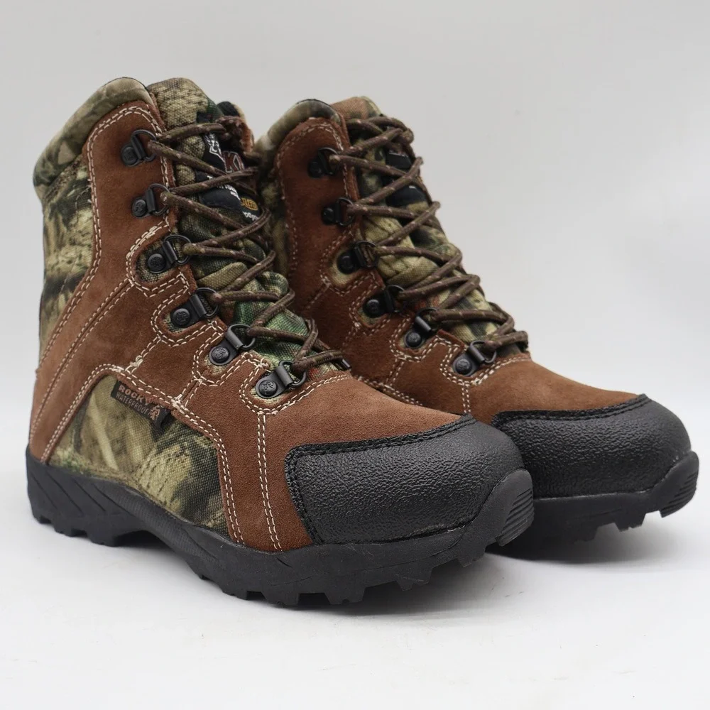 Rocky Outdoor Boots Kids 3M Brown Camo 800g Thinsulate Waterproof FQ0003710